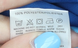 Odlo Men's Blue XL Basic Polo Shirt - Breathable, Polyester