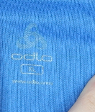 Odlo Men's Blue XL Basic Polo Shirt - Breathable, Polyester