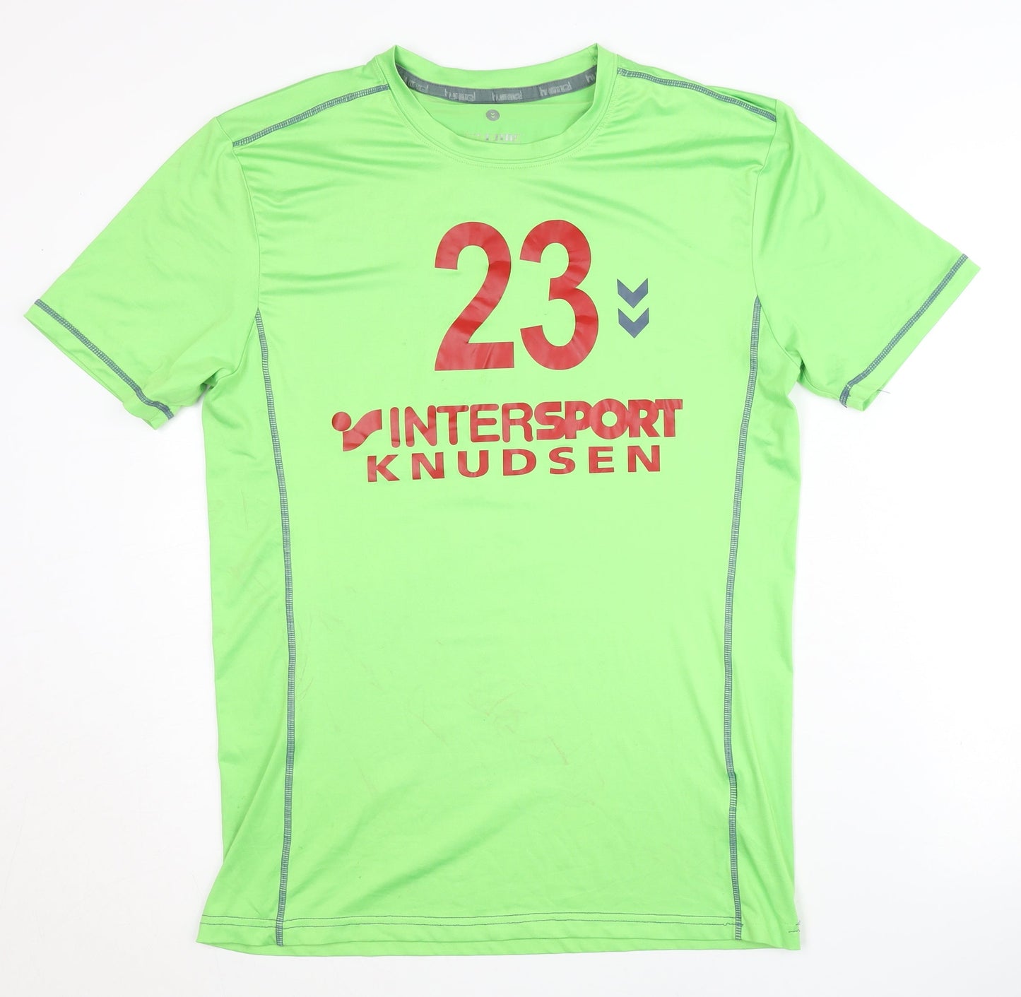 hummel Men's Green T-Shirt Size M - Activewear Jersey