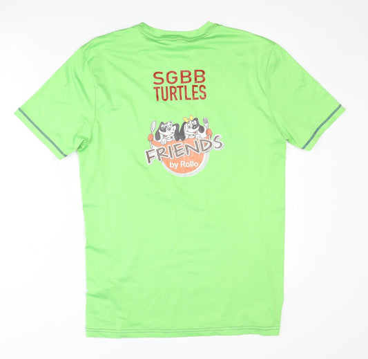 hummel Men's Green T-Shirt Size M - Activewear Jersey