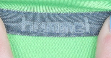 hummel Men's Green T-Shirt Size M - Activewear Jersey