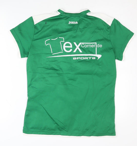 Joma Unisex Green Football T-Shirt Size L