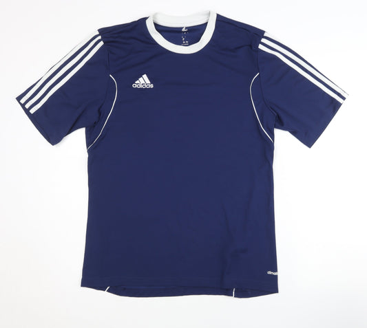 Additional front view of Adidas Men's Blue T-Shirt M Gym & Training