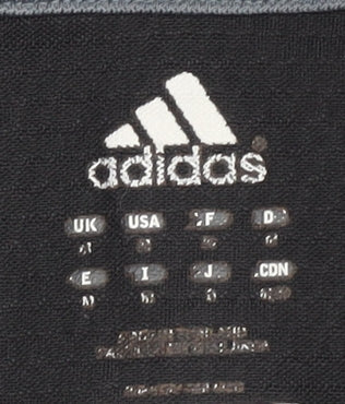 Adidas Men's Black Polo Shirt, Size S, Breathable Gym Top