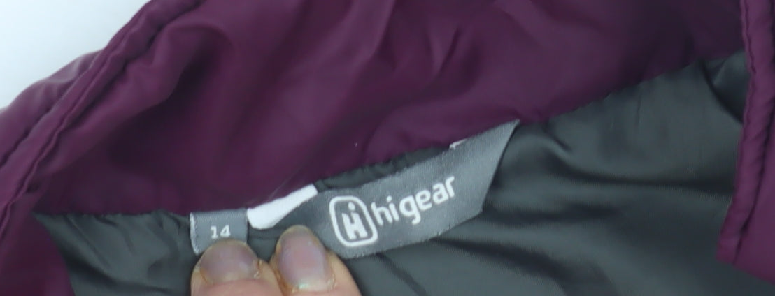 Hi Gear Women's Purple Puffer Jacket Size 14