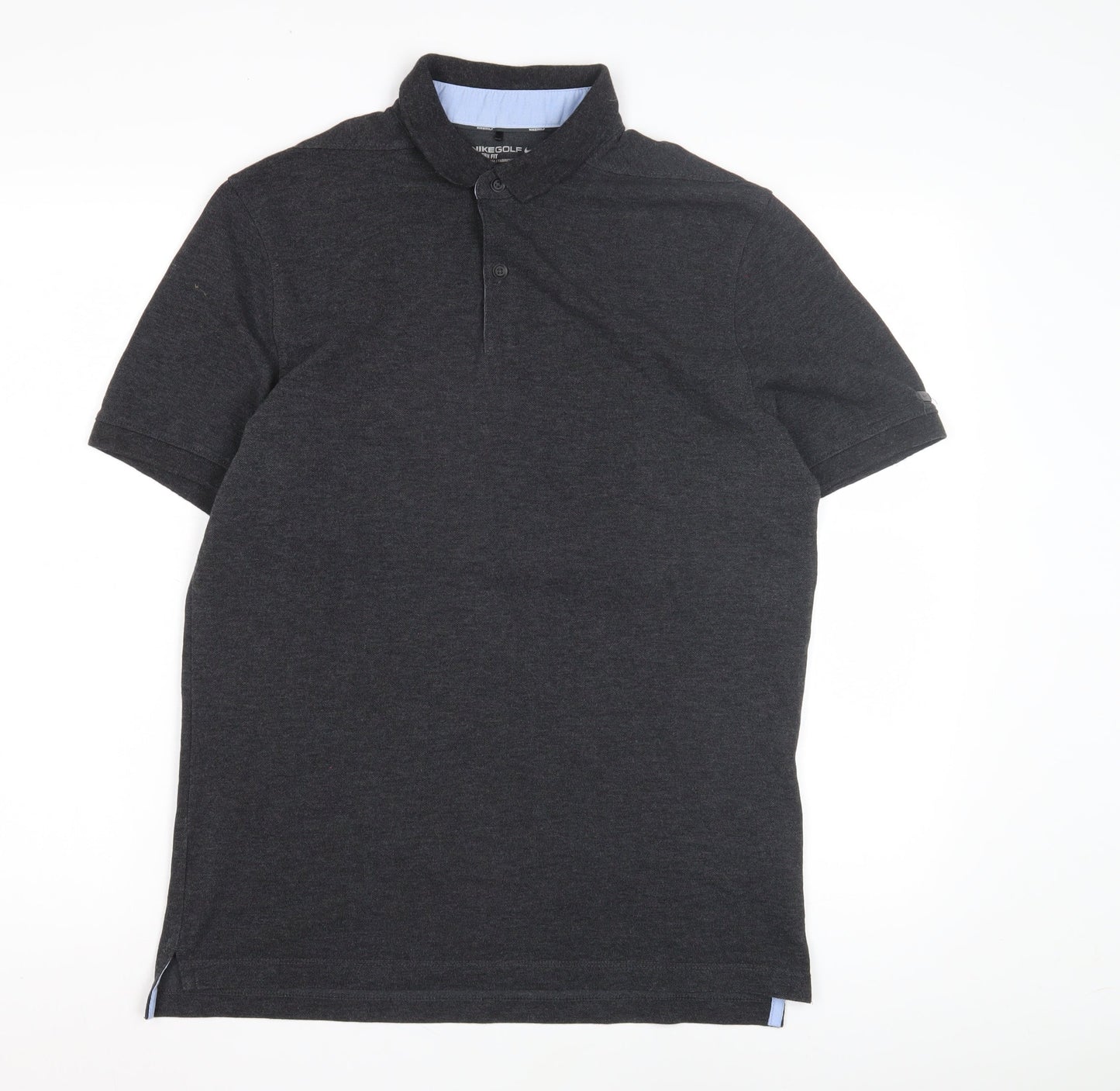 Nike Golf Men's Black Polo Medium Dri-FIT Solid Short Sleeve