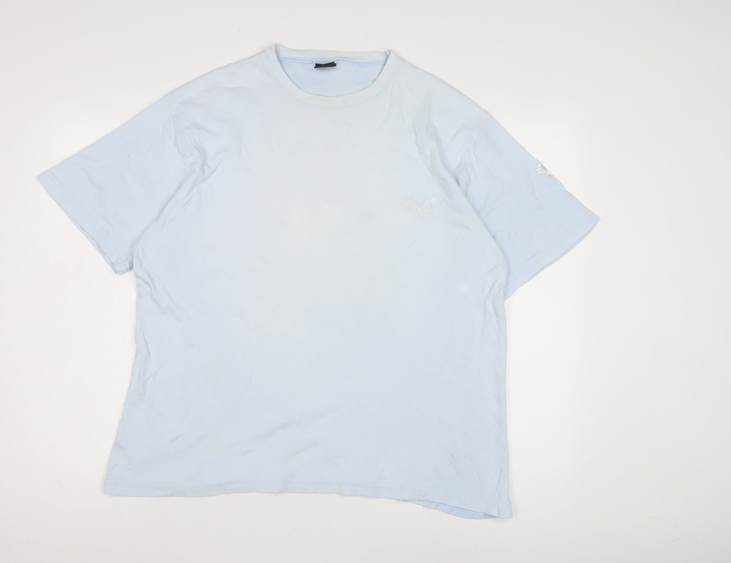 Jack Wolfskin Men's Blue 2XL Crew Neck T-Shirt