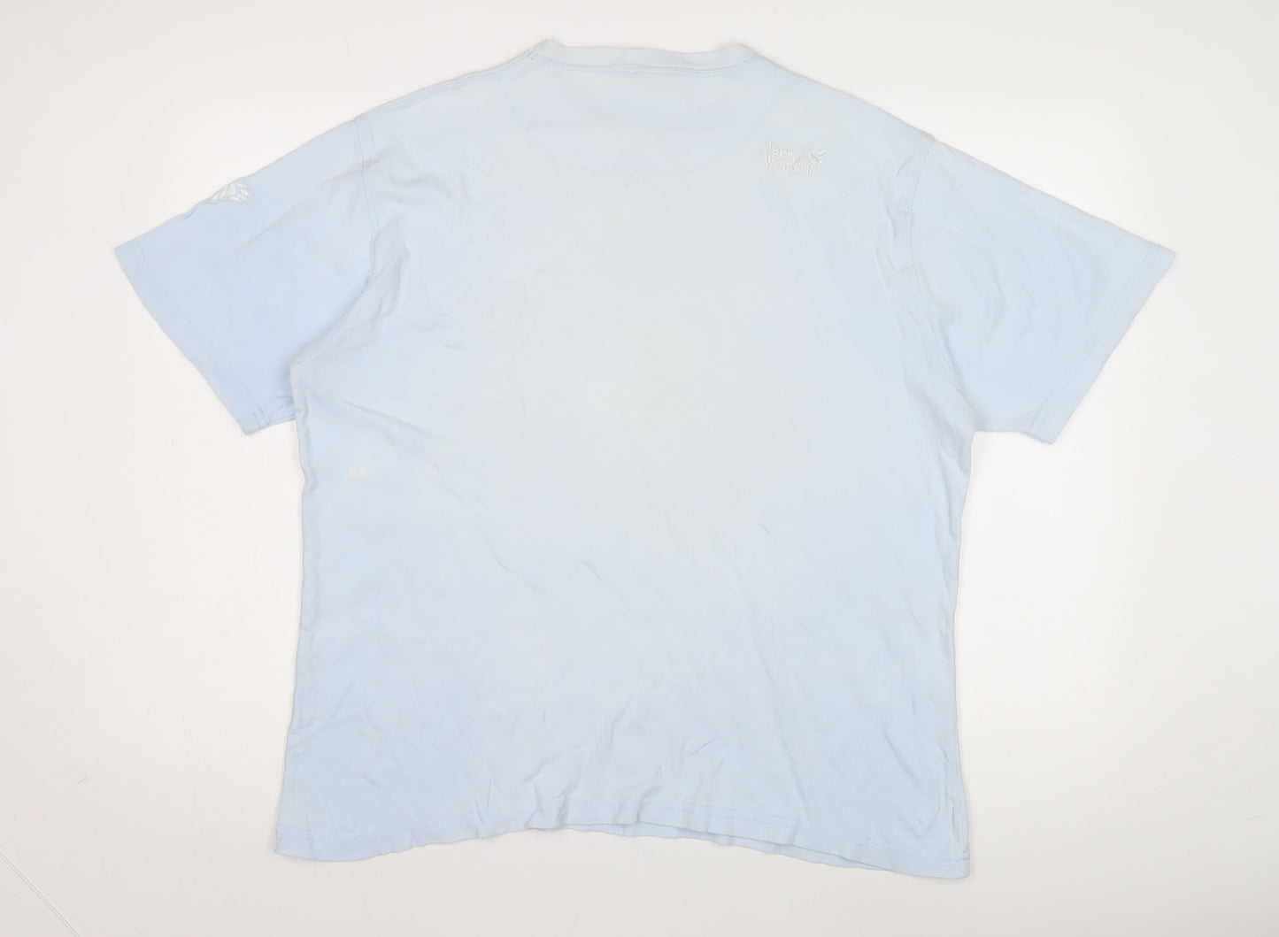 Jack Wolfskin Men's Blue 2XL Crew Neck T-Shirt