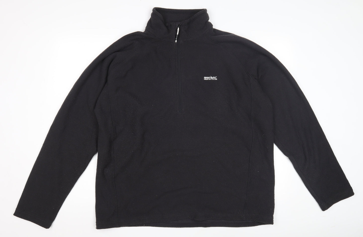 Regatta Men's Black 2XL Fleece 1/4 Zip Sweatshirt