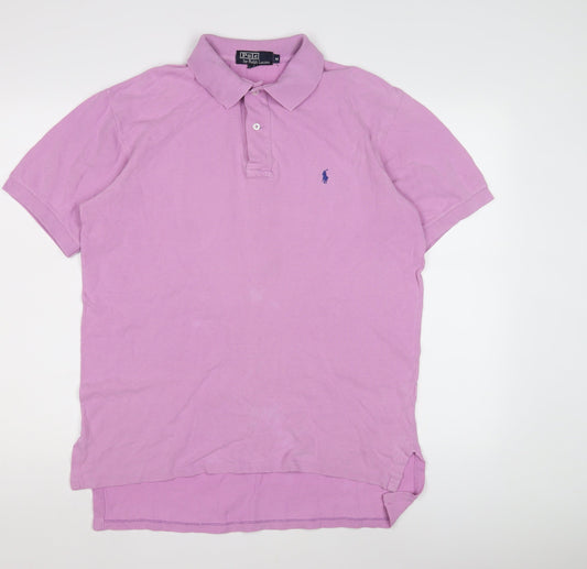 Polo Ralph Lauren Men's Pink Polo Shirt M
