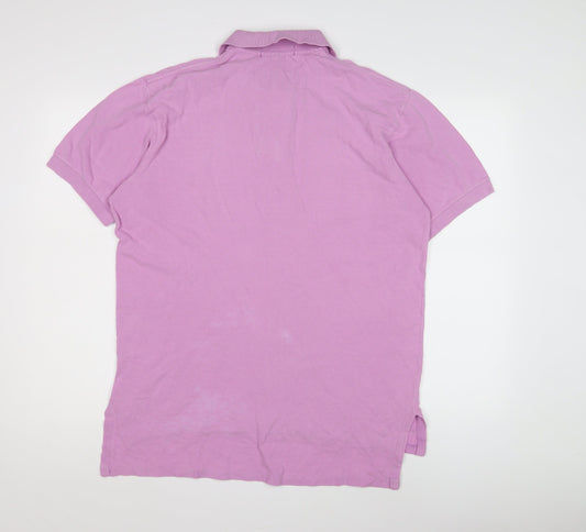 Polo Ralph Lauren Men's Pink Polo Shirt M