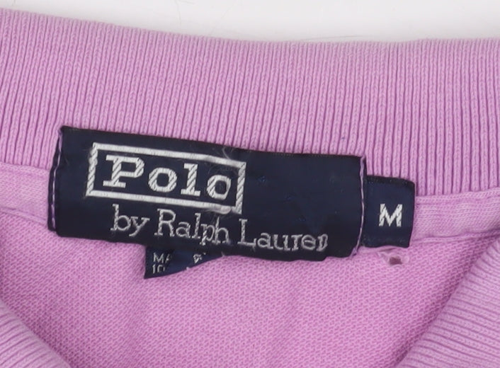 Polo Ralph Lauren Men's Pink Polo Shirt M