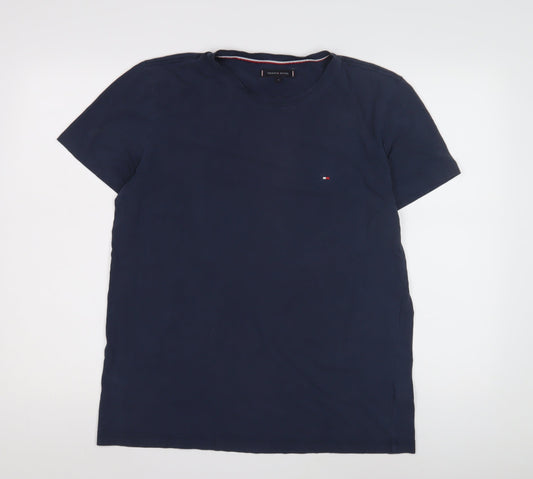 Tommy Hilfiger Men's Blue XL T-Shirt Short Sleeve Cotton