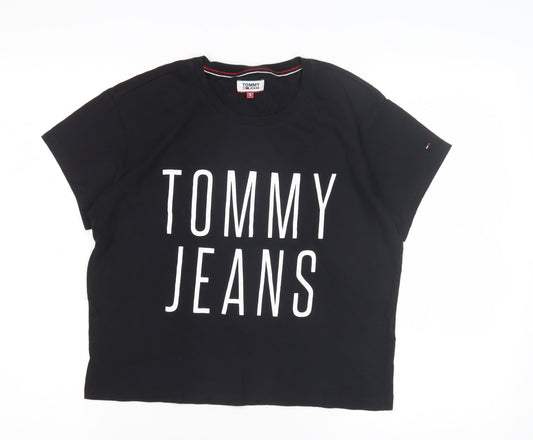 Tommy Jeans Women's Black Basic T-Shirt S