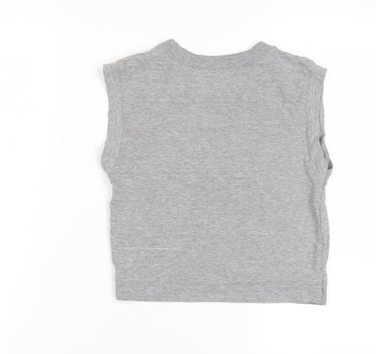 Nike Unisex Grey Sports T-Shirt, S, Crew Neck, Casual