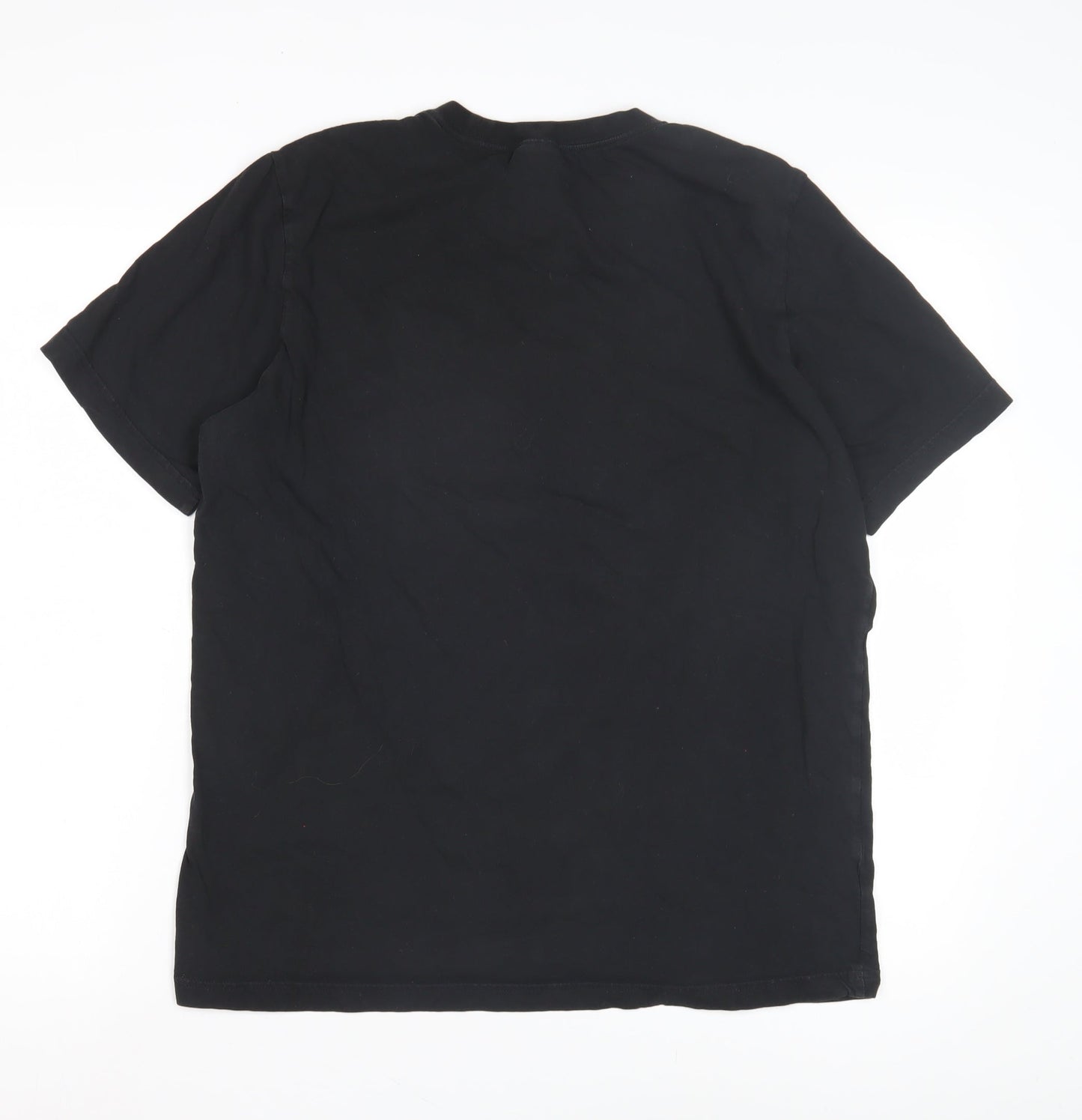 Adidas Men's Black Graphic Print T-Shirt, Size M