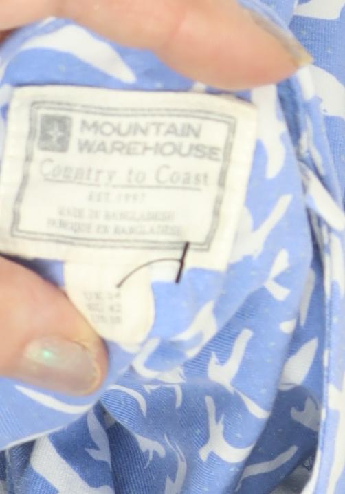 Mountain Warehouse Women's Blue Jersey Dress Size 10