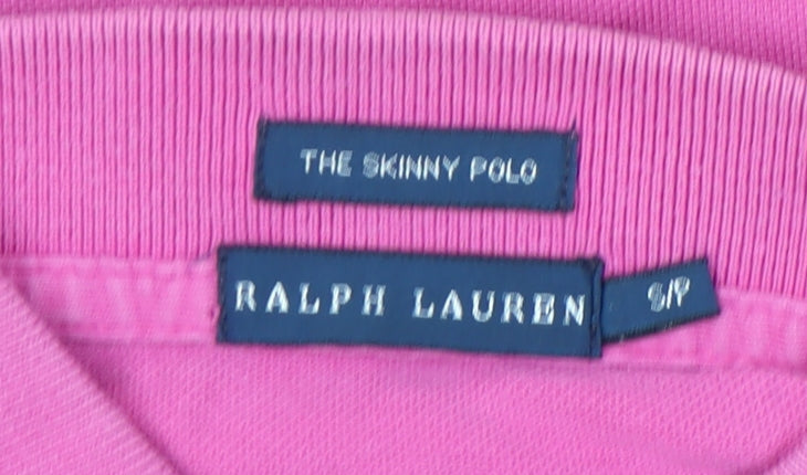 Ralph Lauren Women's Pink Polo Shirt Size S