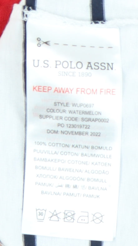 U.S. Polo Assn. Women's Striped T-Shirt, Size 10, New