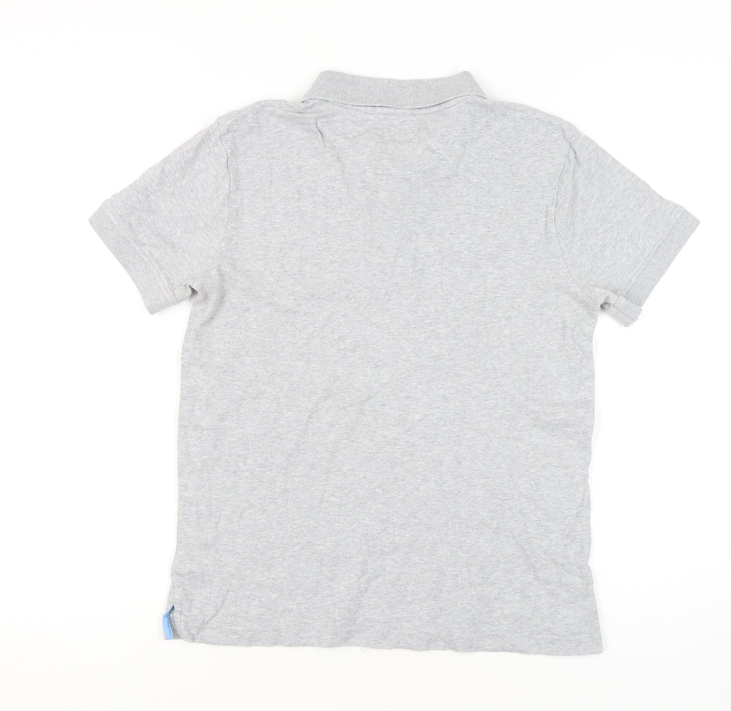 Crew Clothing Co. Men's Grey Slim Fit Polo, S, Cotton