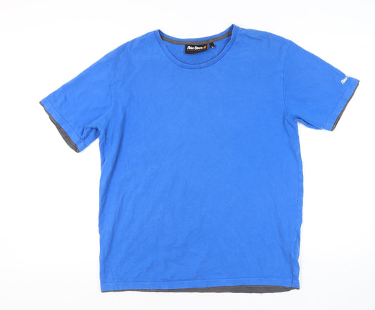 Peter Storm Men's Blue Cotton Crew Neck T-Shirt L