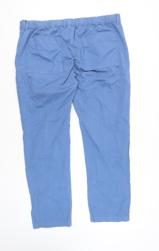 Marks and Spencer Women's Blue Casual Trousers Size 40