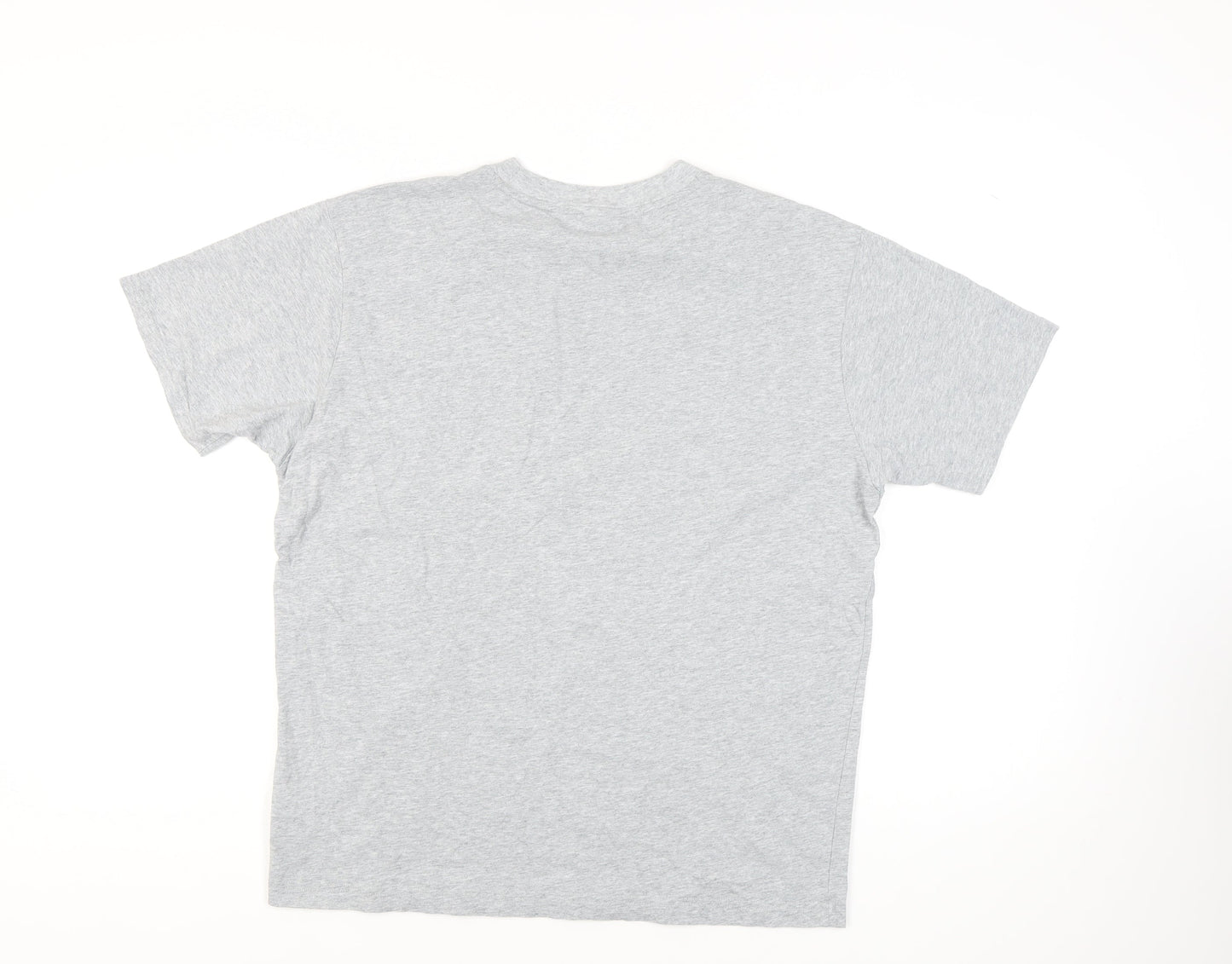 New Balance Men's Grey L T-Shirt, Crew Neck