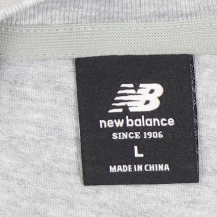 New Balance Men's Grey L T-Shirt, Crew Neck