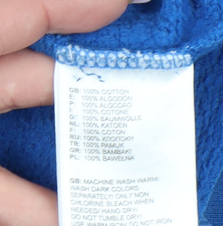 The North Face Men's Blue Pullover Hoodie L