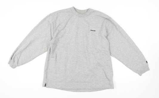 Reebok Grey Unisex Pullover Sweatshirt Size 12