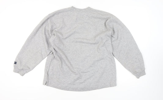 Reebok Grey Unisex Pullover Sweatshirt Size 12