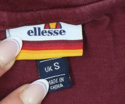 Ellesse Men's Red S T-Shirt, Graphic Logo, Sports Style