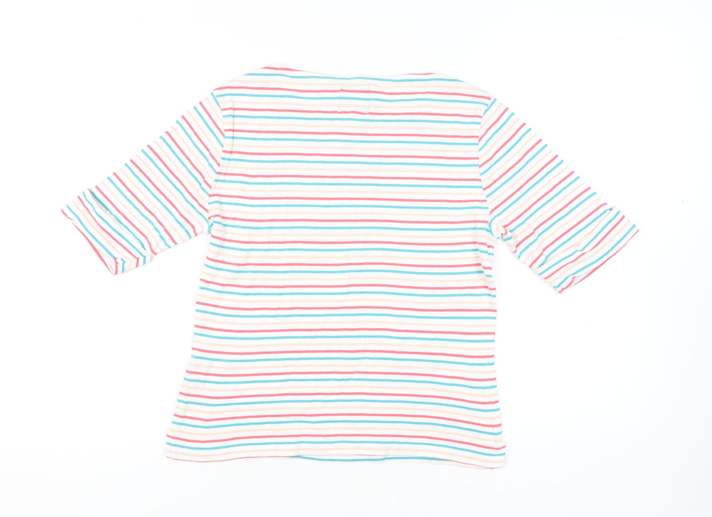 Crew Clothing Women's Multicoloured Striped Top Size 12