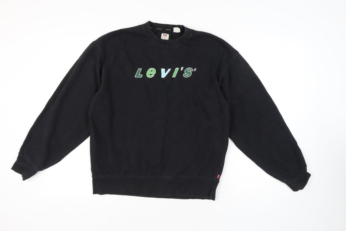 Levi's Black Relaxed Sweatshirt M Unisex Adults Pullover
