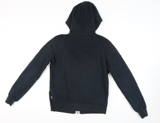 Converse Men's Black Hooded Full Zip Hoodie S