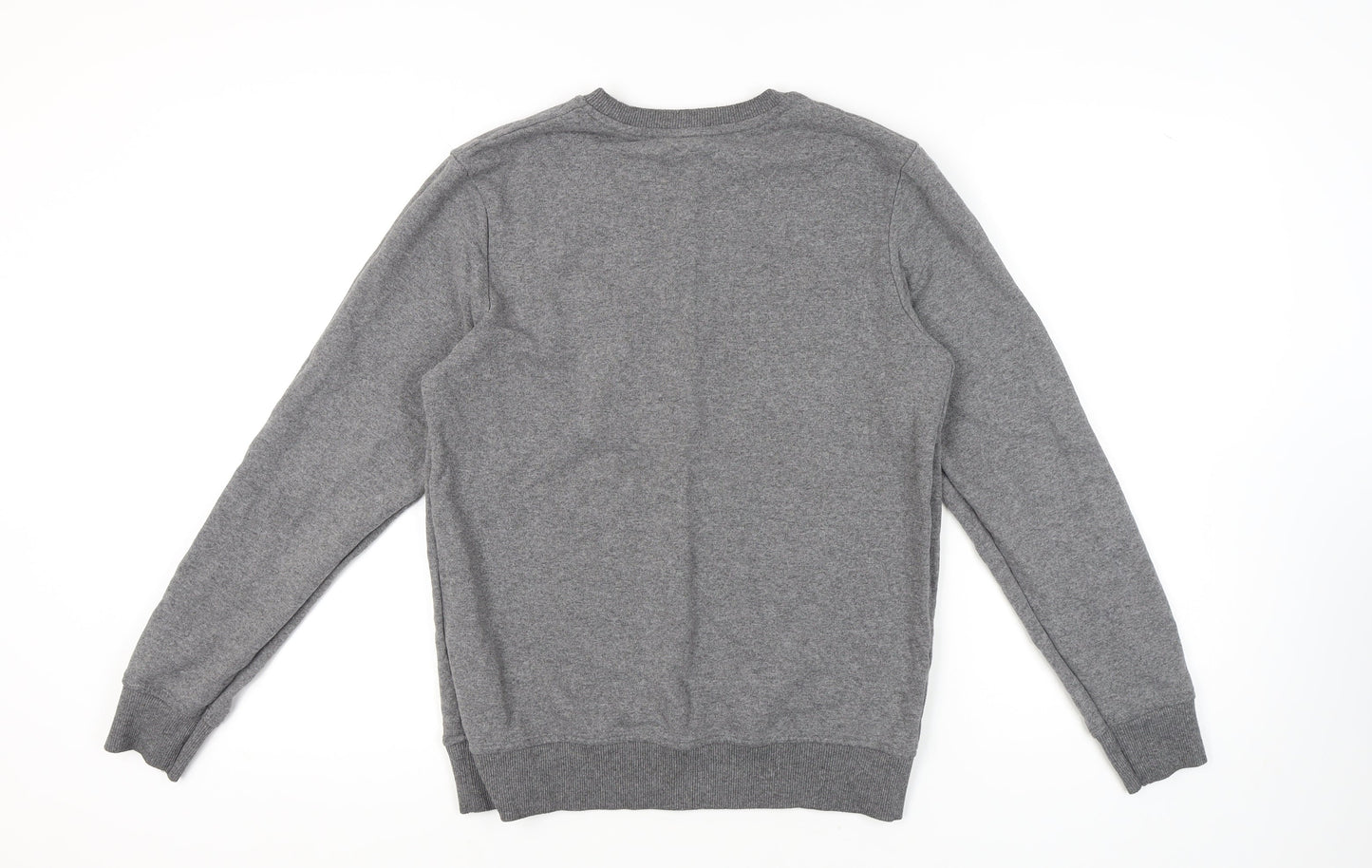 Jack & Jones Men's Grey Graphic Sweatshirt Medium