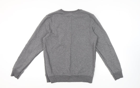 Jack & Jones Men's Grey Graphic Sweatshirt Medium
