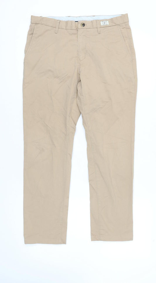 Tommy Hilfiger Men's Beige Chino Trousers Size 32/32