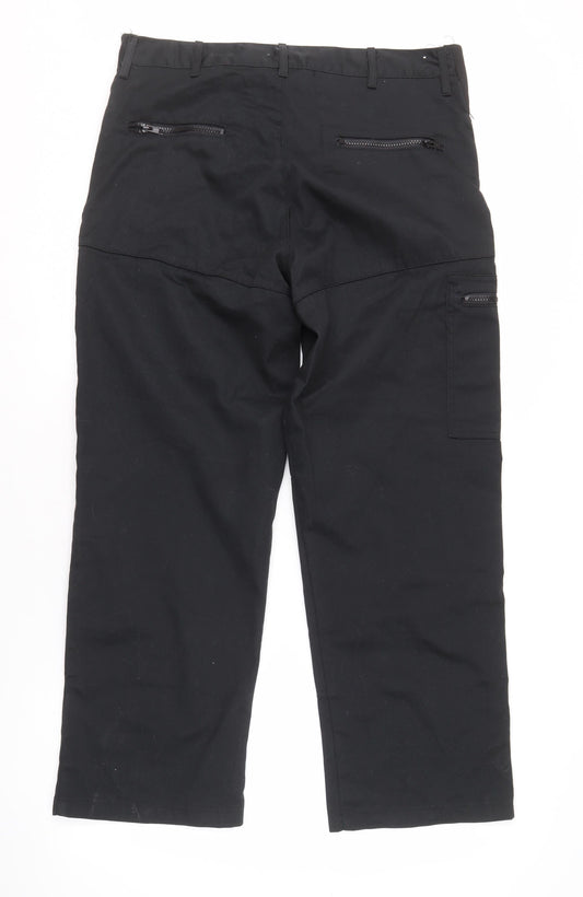 Dickies Men's Black Cargo Trousers 34R Regular Fit