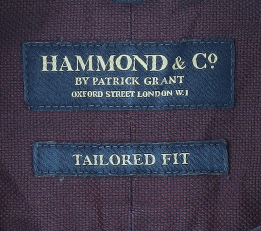 Additional view of Hammond & Co Men’s Purple Classic Fit Shirt