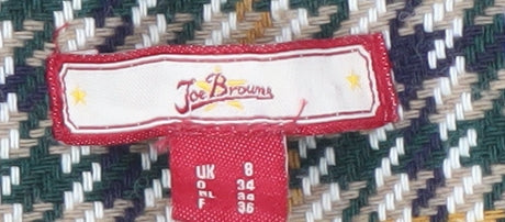 Joe Browns Women's Multicoloured Check Blazer Size 8