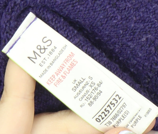 Marks and Spencer Women's Purple Pullover Jumper S