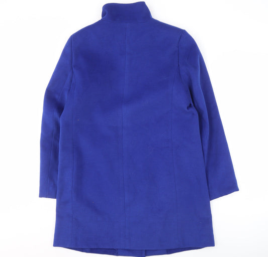 Lands' End Women's Blue Mid-Length Coat Size 12