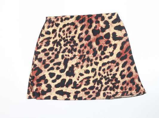 ASOS Women's Multicoloured Animal Print Skirt UK 16
