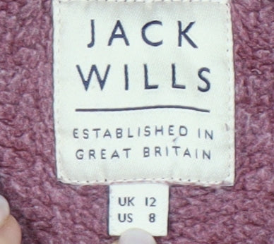 Jack Wills Women's Red Pullover Hoodie Size 12