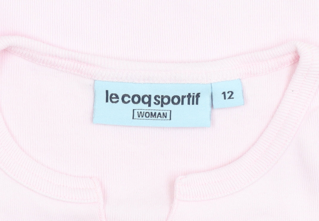 Le Coq Sportif Women's Pink T-Shirt Size 12 Casual Wear