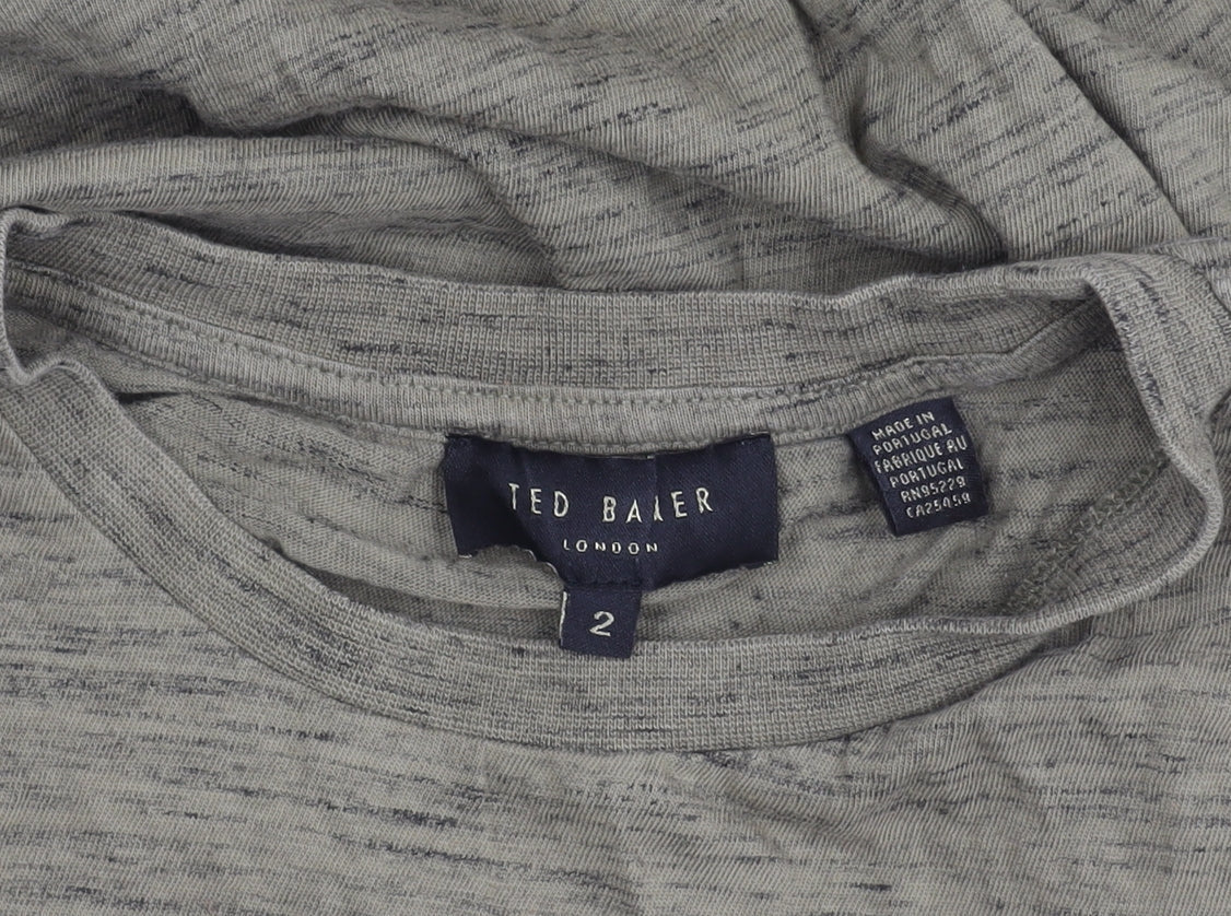 Ted Baker Women's Beige T-Shirt Size 4 Casual Fit