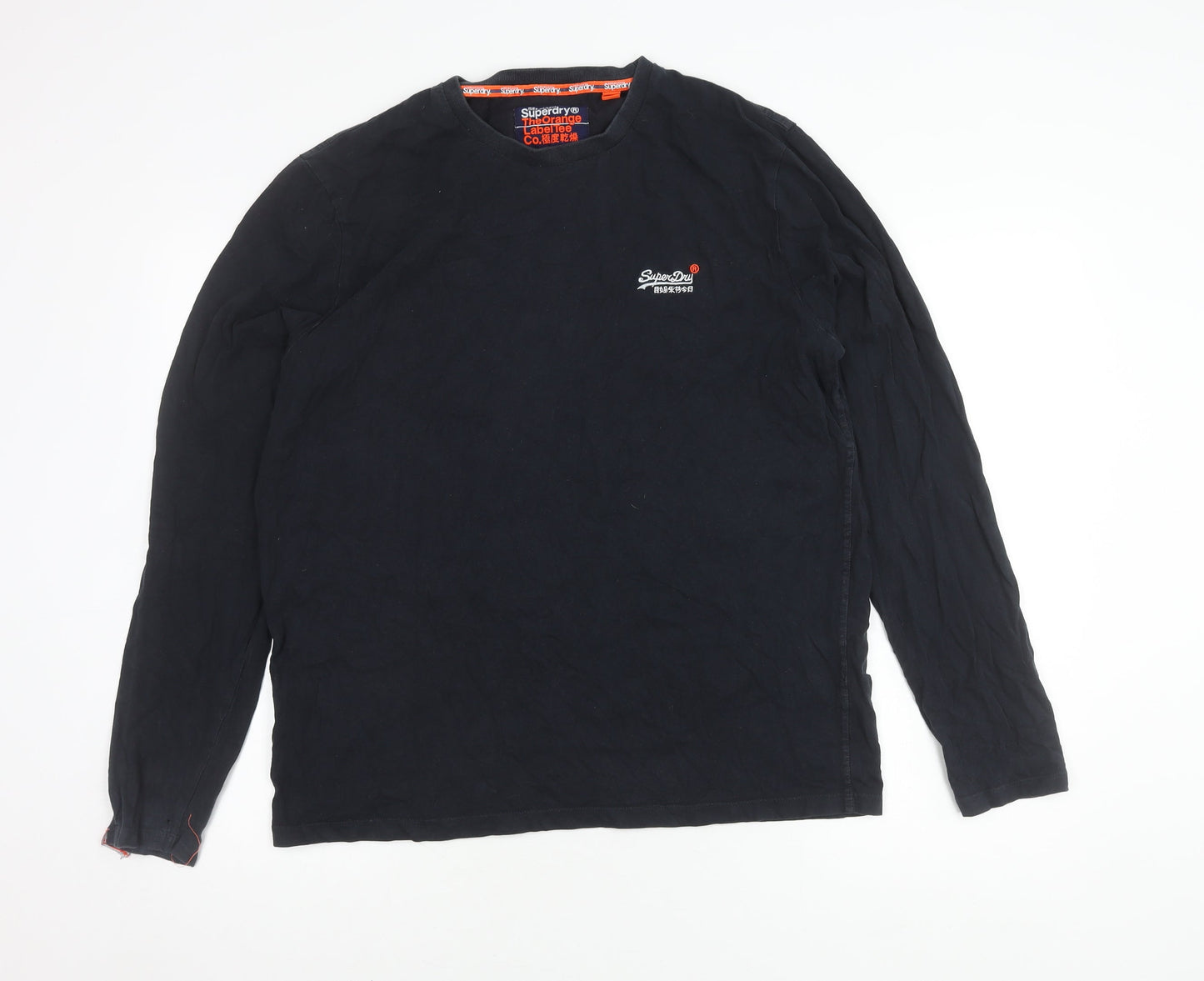 Superdry Men's Black 2XL Long Sleeve T-Shirt