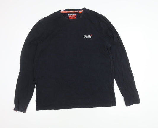Superdry Men's Black 2XL Long Sleeve T-Shirt