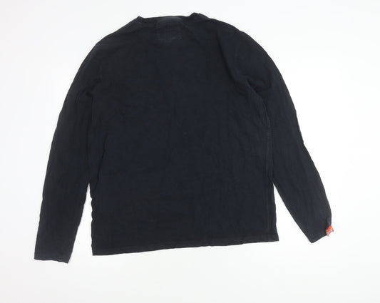 Superdry Men's Black 2XL Long Sleeve T-Shirt